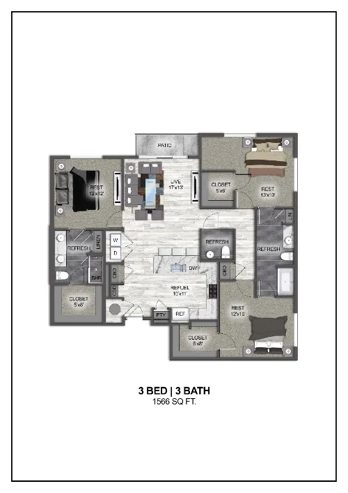 Madera at Leftbank Fort Worth Floorplan 29