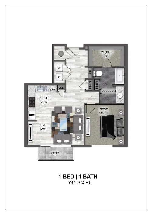 Madera at Leftbank Fort Worth Floorplan 5