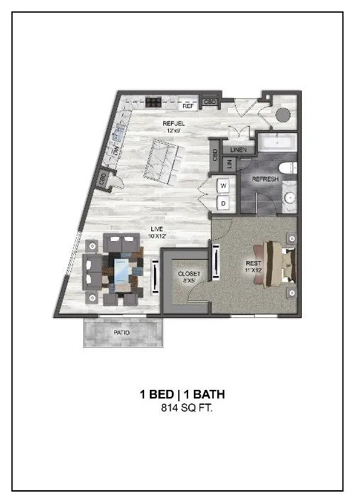 Madera at Leftbank Fort Worth Floorplan 7
