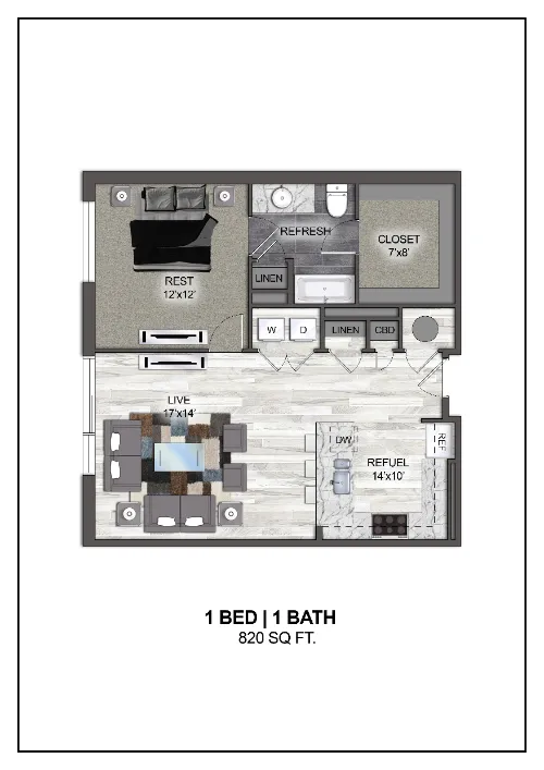 Madera at Leftbank Fort Worth Floorplan 8
