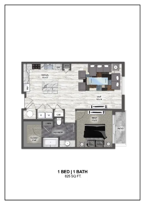 Madera at Leftbank Fort Worth Floorplan 9