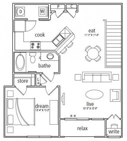 Mansions at Hickory Creek Floorplan 1