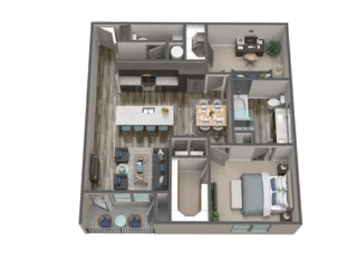 Mercantile River District Fort Worth Floorplan 11