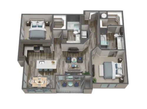 Mercantile River District Fort Worth Floorplan 12