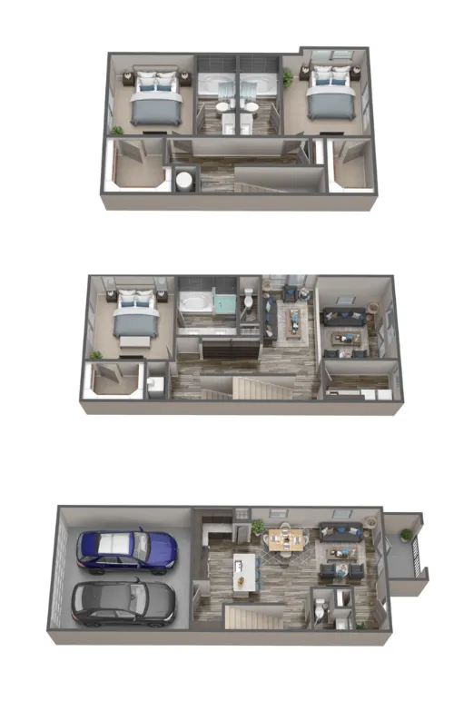 Mercantile River District Fort Worth Floorplan 17