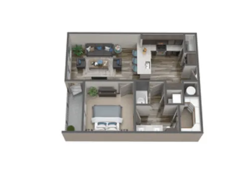 Mercantile River District Fort Worth Floorplan 3