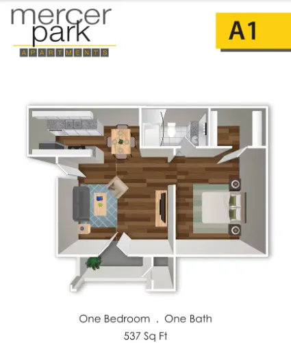 Mercer Park Arlington Floorplan 2