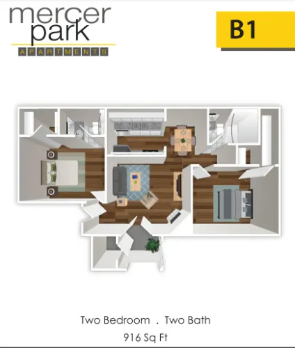 Mercer Park Arlington Floorplan 4