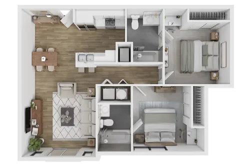 Midtown Urban Arlington FloorPlan 1