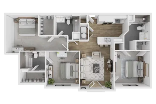 Midtown Urban Arlington FloorPlan 2