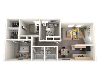 Monarch Pass Fort Worth Apartment Floorplan 3