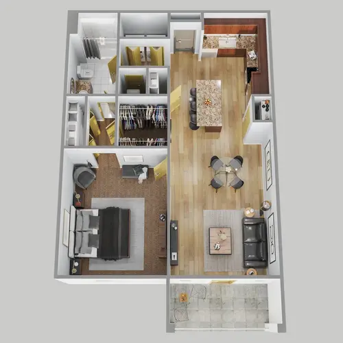 Oak View White Settlement Floorplan 1