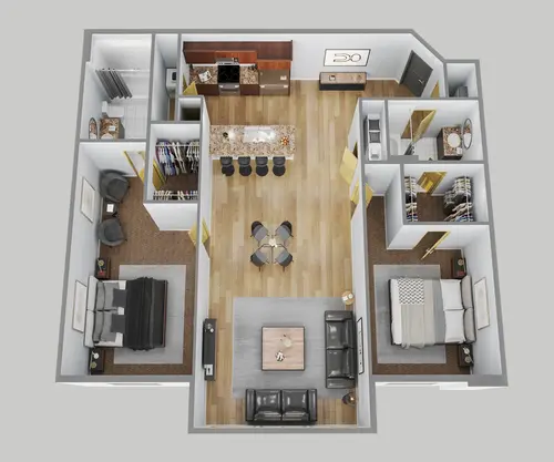 Oak View White Settlement Floorplan 4