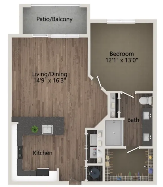Overture River District Fort Worth Apartment Photo