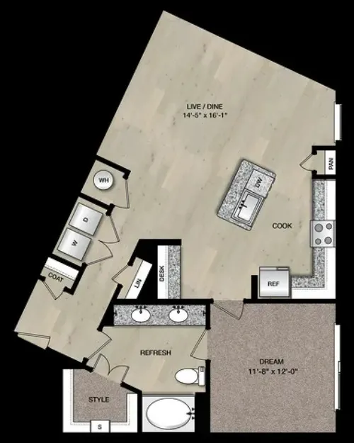 Paloma Village Fort Worth FloorPlan 14