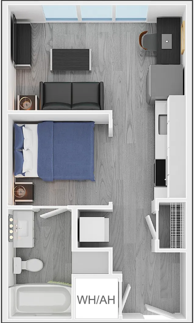 Park Place at Arlington Apartment Floorplan 1