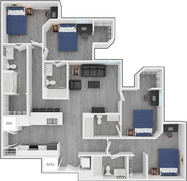 Park Place at Arlington Apartment Floorplan 10