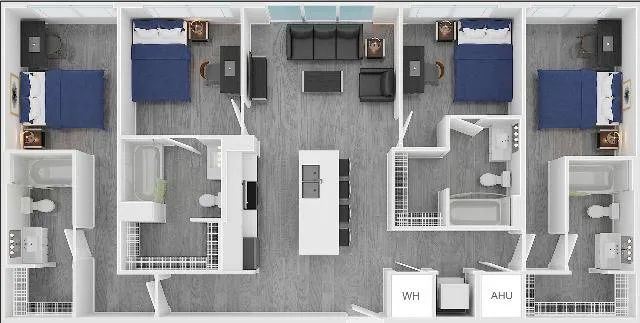 Park Place at Arlington Apartment Floorplan 12