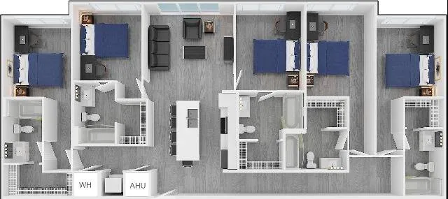 Park Place at Arlington Apartment Floorplan 14