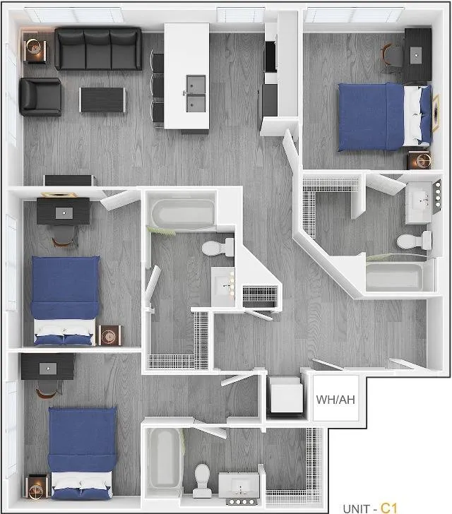 Park Place at Arlington Apartment Floorplan 7