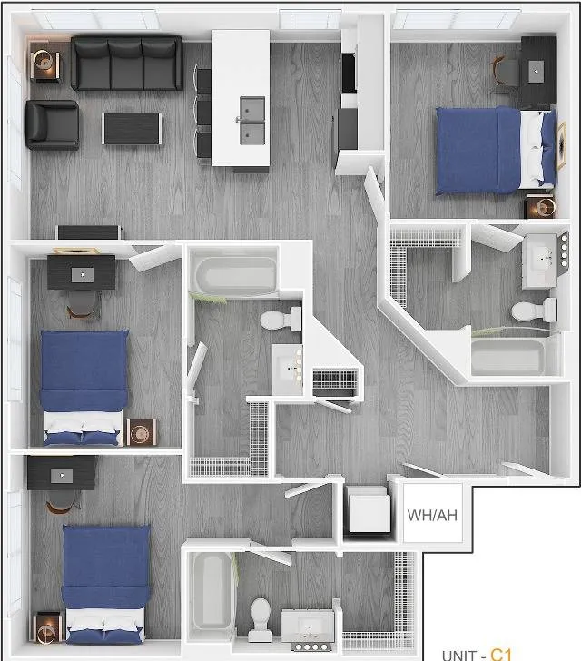 Park Place at Arlington Apartment Floorplan 8