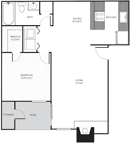 Parks at Treepoint Arlington Floorplan 1
