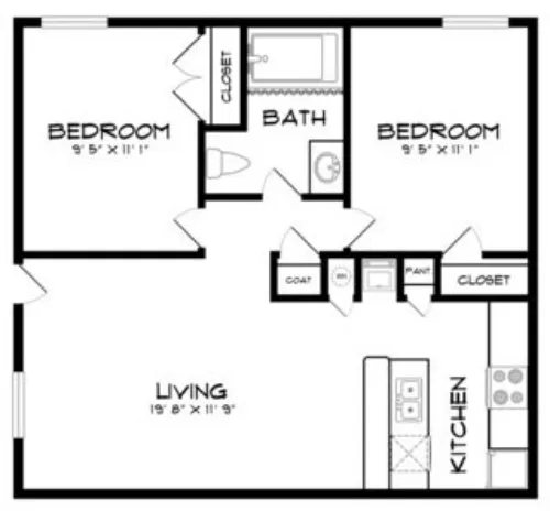 Parkwood Square Estates Arlington FloorPlan 3