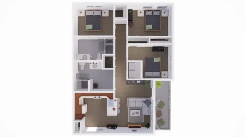 Pebblebrook Parkside Denton FloorPlan 3