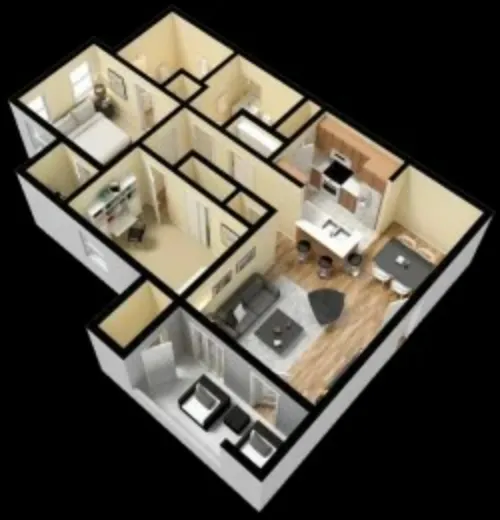 Pecan Creek on McKinney Apartments FloorPlan 1