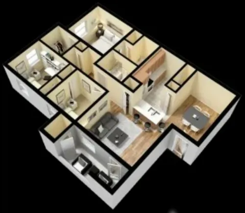 Pecan Creek on McKinney Apartments FloorPlan 2