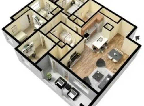 Pecan Creek on McKinney Apartments FloorPlan 3