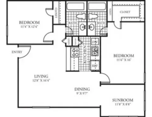 Post Oak Place Euless FloorPlan 16