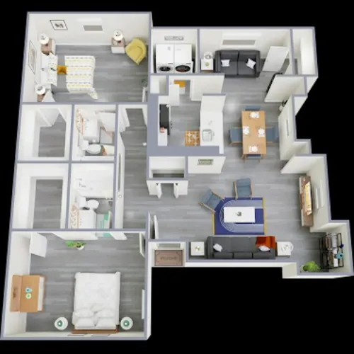 Prescott Park Apartment Homes Fort Worth FloorPlan 5