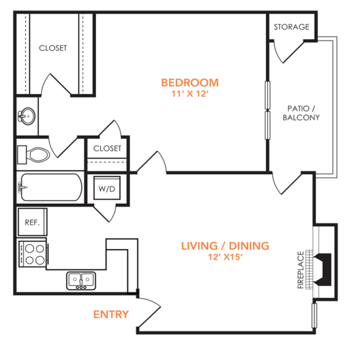 Preslee Apartments Arlington Floorplan 2