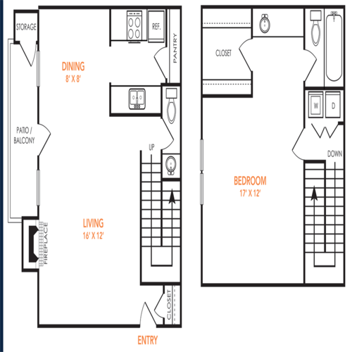 Preslee Apartments Arlington Floorplan 4