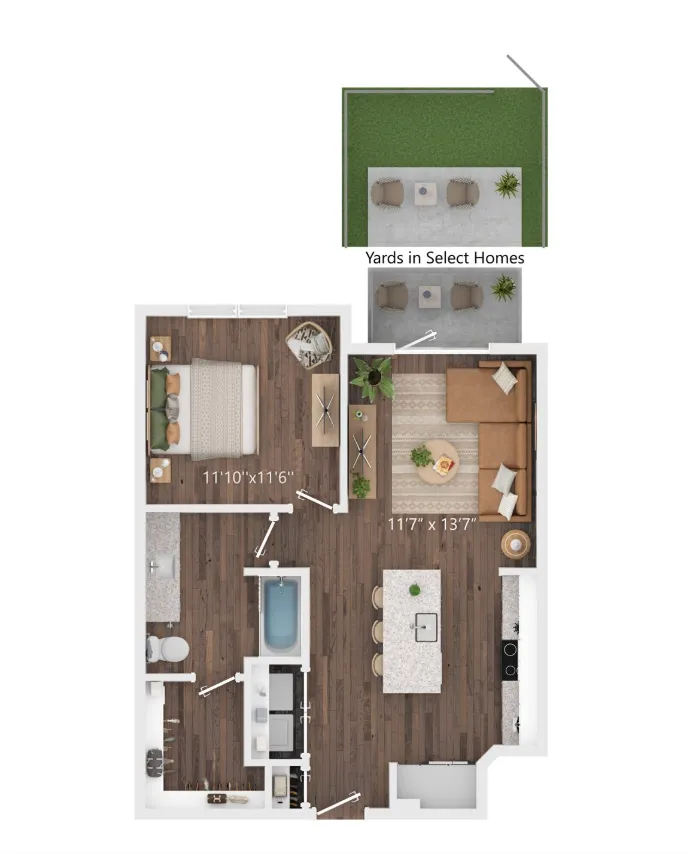 Prose Prominence Dentonz Apartment Floorplan 1