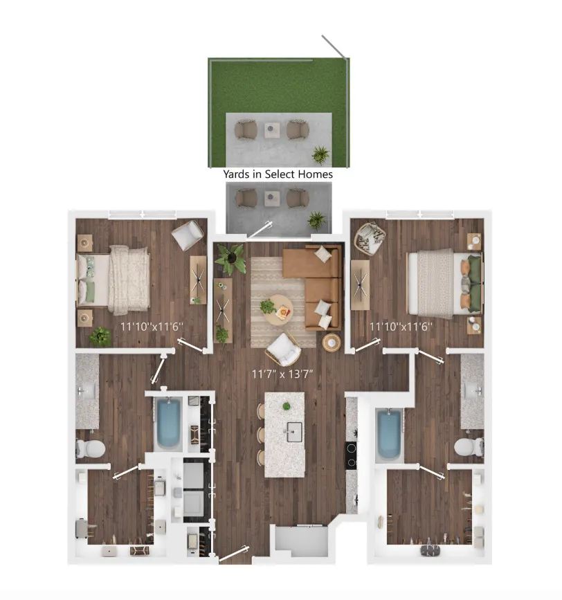 Prose Prominence Dentonz Apartment Floorplan 3