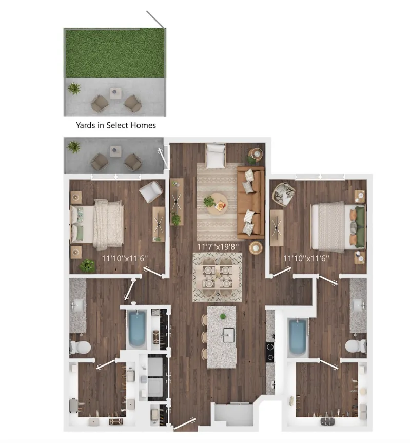Prose Prominence Dentonz Apartment Floorplan 4