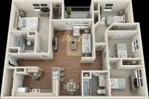 Providence Place Apartment Homes Denton FloorPlan 7