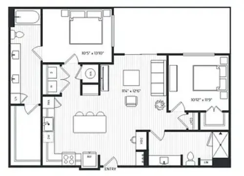 Railyard Modern Living Denton FloorPlan 13
