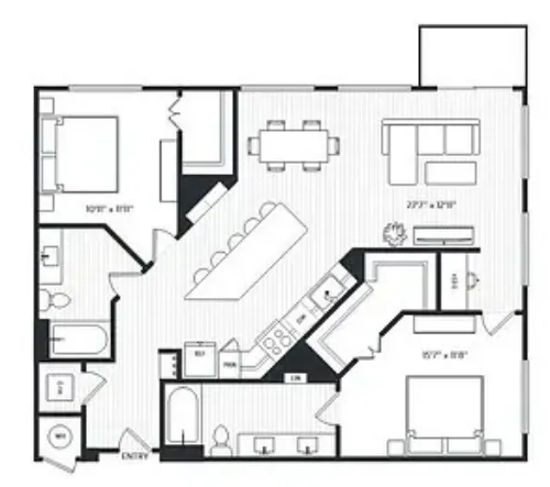 Railyard Modern Living Denton FloorPlan 14