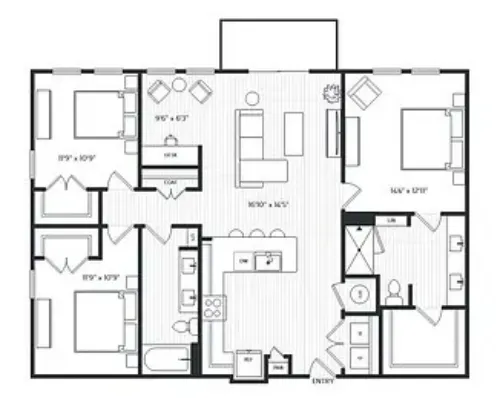 Railyard Modern Living Denton FloorPlan 16