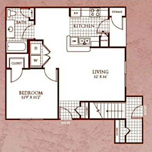 Renaissance Courts Denton Floorplan 2