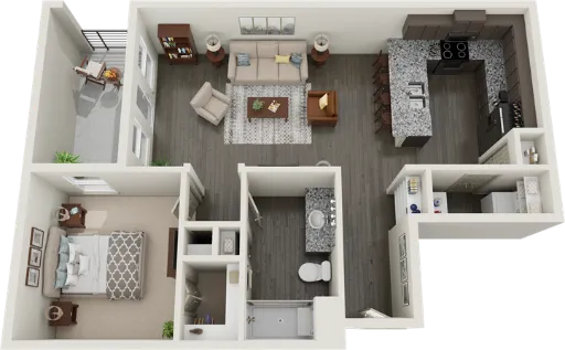 RiverWalk Flats Flower Mound Floorplan 3