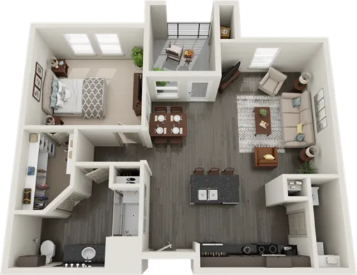 RiverWalk Flats Flower Mound Floorplan 4