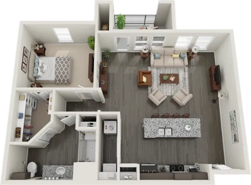 RiverWalk Flats Flower Mound Floorplan 5