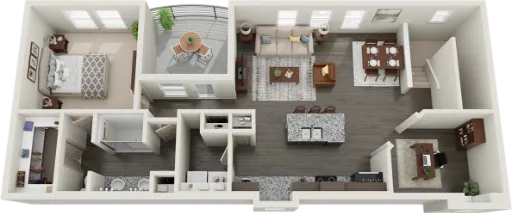 RiverWalk Flats Flower Mound Floorplan 6