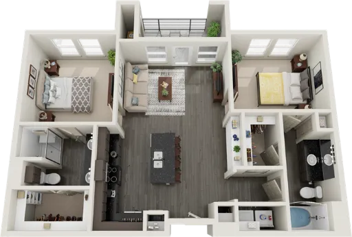 RiverWalk Flats Flower Mound Floorplan 7
