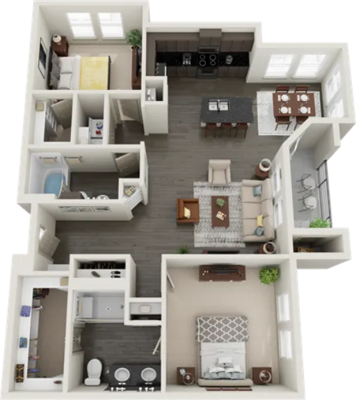 RiverWalk Flats Flower Mound Floorplan 9