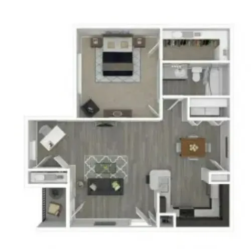 Riverside Apartments Arlington FloorPlan 1